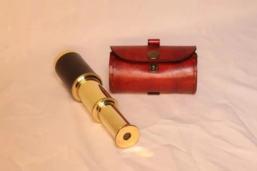 Maritim leder piraten teleskop - leder,
