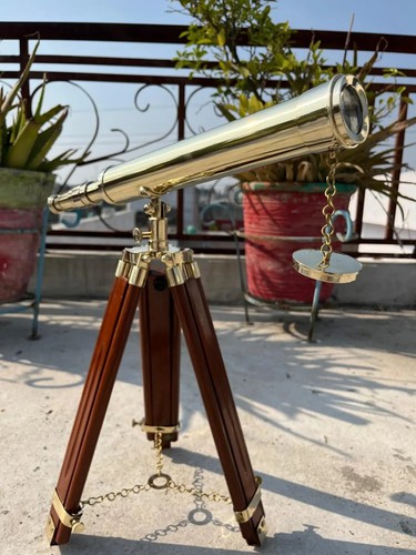 Vintage messing teleskop mit - messing,