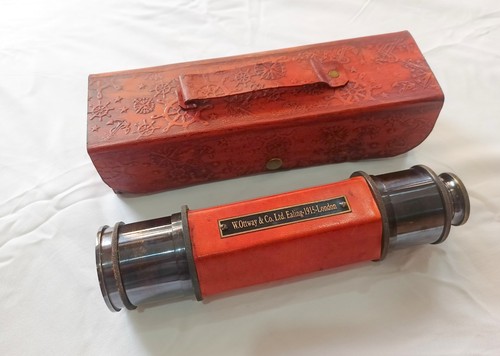 Zoll antik messing teleskop - 25,